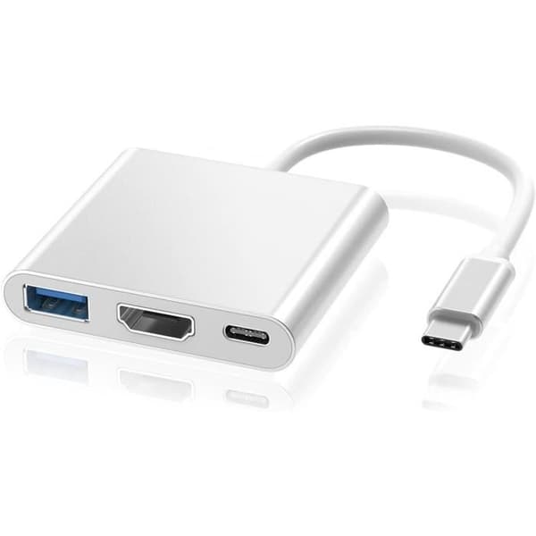 Type C vs HDMI USB 3.0 USB-C kabeladapter 3 i 1 Hub Windows Apple Macbook