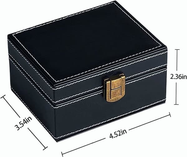 Bilnøgleboks - Keyless Go - RFID Beskyttelse - Elegant Design - PU Læder - Sort