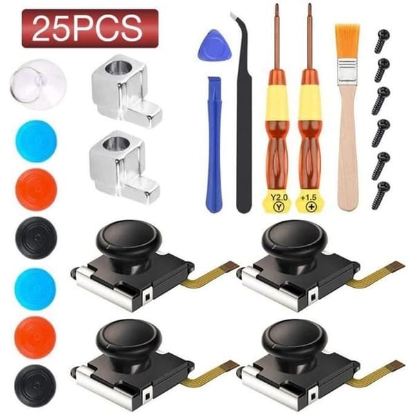 3D analog joystick reparationssæt til Nintendo Switch - SURENHAP - 25 stk.