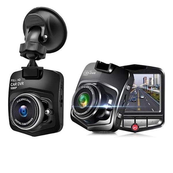Bil Dash Cam, 2,2-tommer Full HD 1080P LCD-skærm, med Loop-optagelse