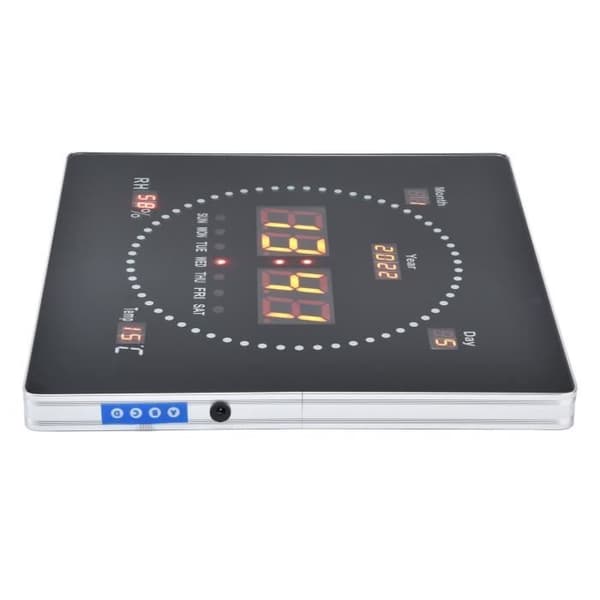 Digitalt vægur - DILWE - Stort LED-display - Moderne design - EU-stik - Indendørs