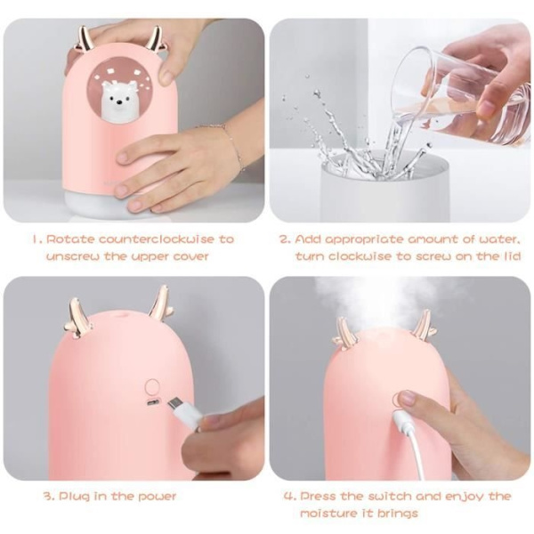 Mini luftfukter 300 ml