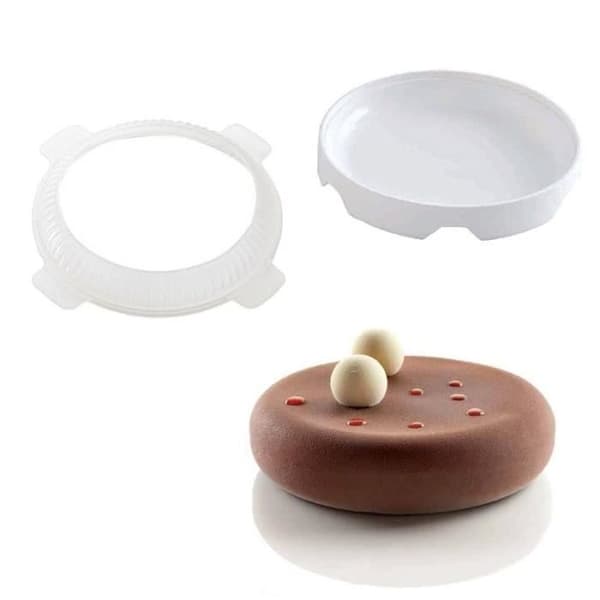 Rund silikone kageform sæt til mousse, is, chiffonkager, bageform, dekoration*TR3013