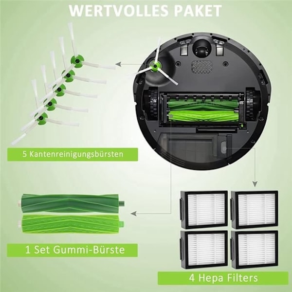 Reservedel til IRobot Roomba EIJ-serien I7 I7+ I3 I3+ I4 I4+ I6 I6+ I8 I8+ J7 J7+ Tilbehørssæt E5 E6 E7