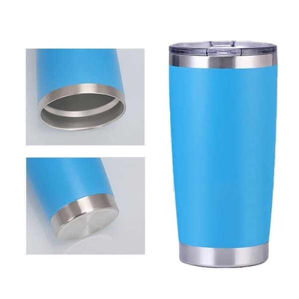 (Lyseblå) Isolert flaske, rustfritt stål, 590 ml isolert krus, lyseblå Light blue