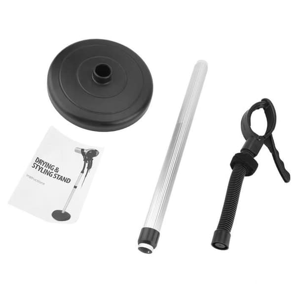 Hårfönställ - GOTOTOP - Justerbar höjd - Stabil bas - Vit - Hårvårdsaccessoarer