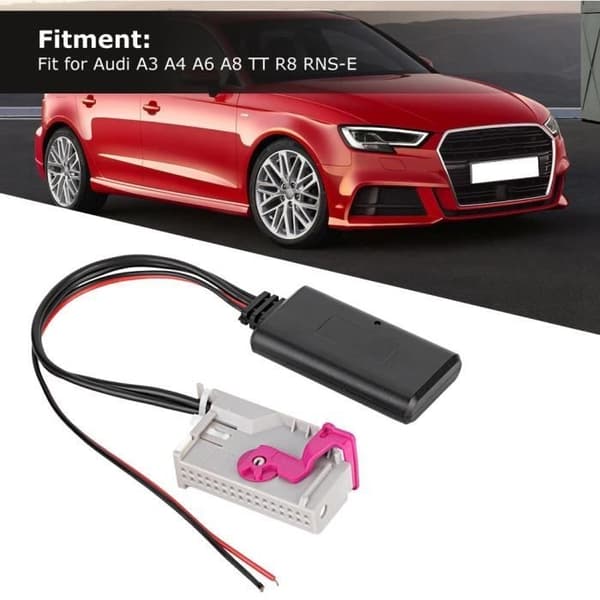 YOSOO 32-pin kabeladapter for Audi A3 A4 A6 A8 TT R8 RNS-E bil Bluetooth Aux-sett
