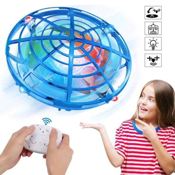 INNOO TECH Mini UFO Drönare - Fjärrstyrd med Blinkande LED och 360° Rotation - För Barn, Pojkar och Flickor