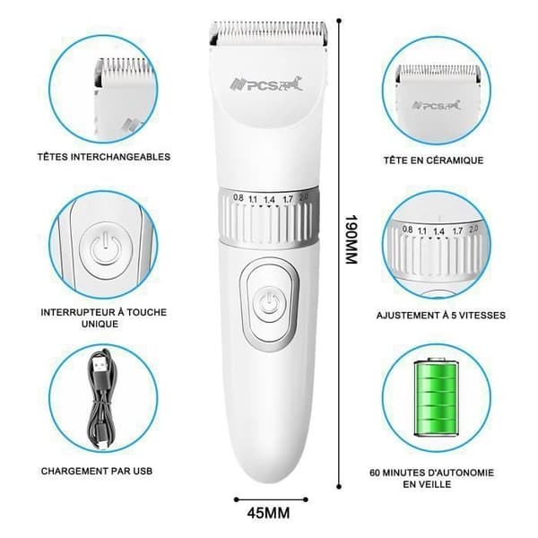 (Valkoinen) USB-lataus - Valkoinen White