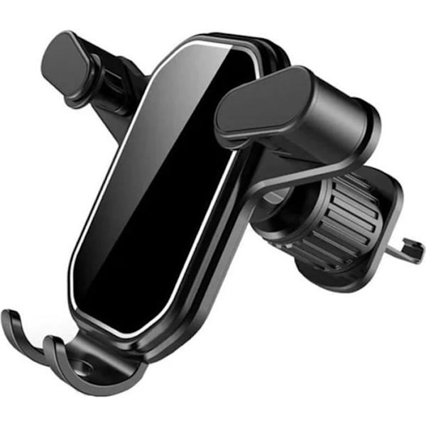 (Sort) Universal biltelefonholder med krog, luftventilbeslag, sort base Black