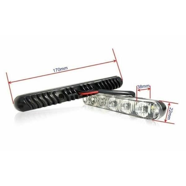 Hvide kørelys 9 LED 12V 36W IP68 Universal til bil lastbil traktor