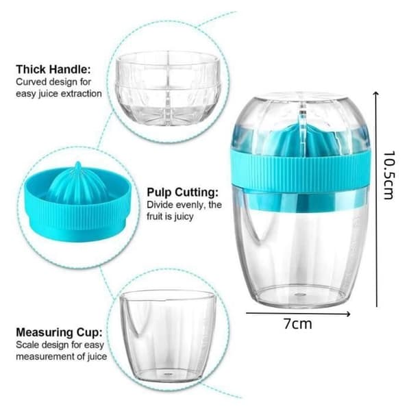(grön, blå) Manuell citruspress - Ej specificerad - 2 stycken - Plast - Grön, blå - 10,5*7cm green, blue