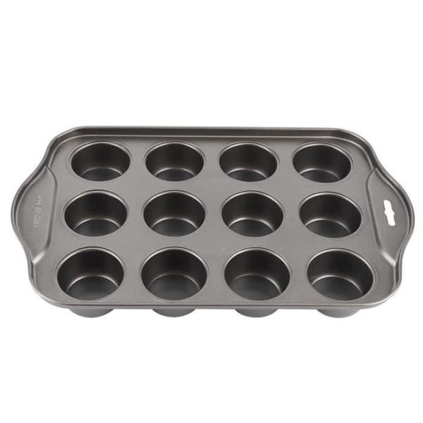 Kakeform i karbonstål for non-stick baking, 12 runde ruter