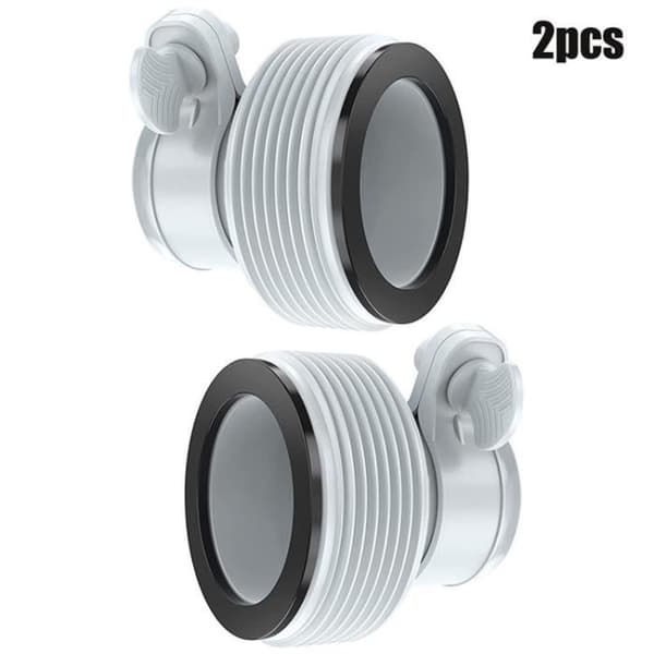 Pakkaus, jossa 2 korvaavaa INTEX Type B -sovitinta (32 ja 38 mm liitäntä)