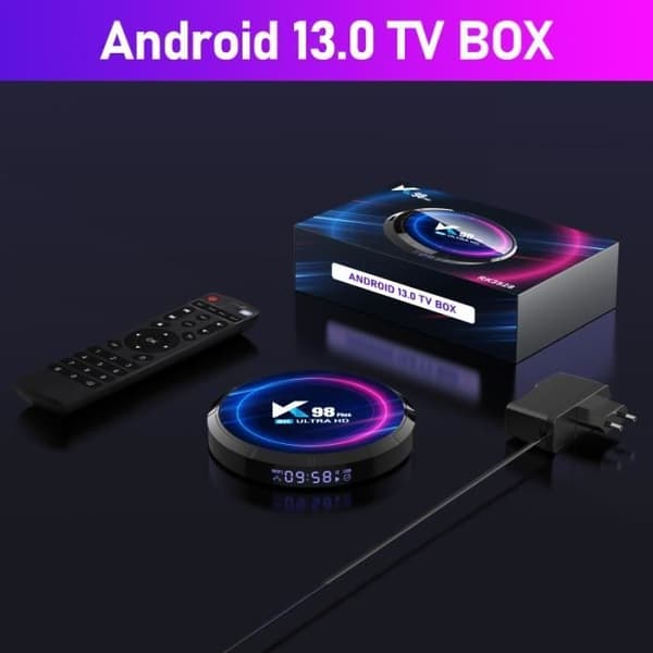 K98 PLUS Android TV -boksi - HK1RBOX - Multimediasoitin - 4 Gt RAM 32 Gt ROM