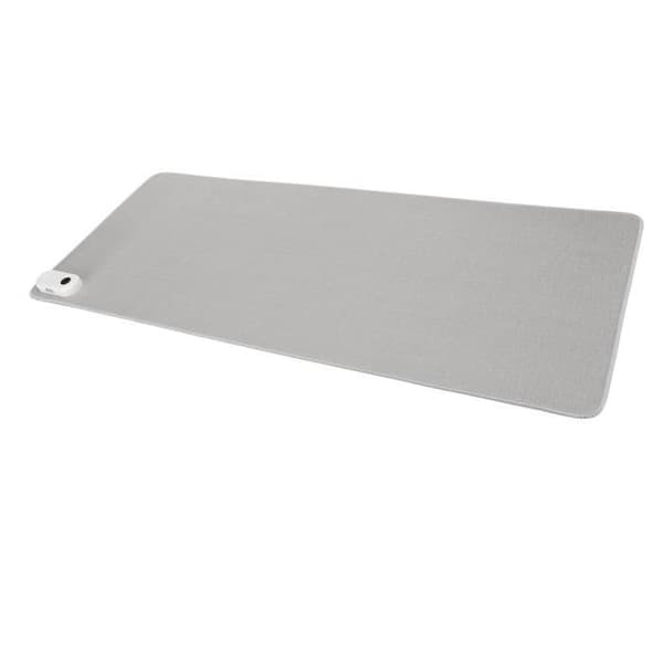 SALUTUYA Stor Oppvarmet Musematte, SALUTUYA Oppvarmet Skrivebordsmatte, 150W Oppvarmet Musematte, Datamaskintastatur, Grå