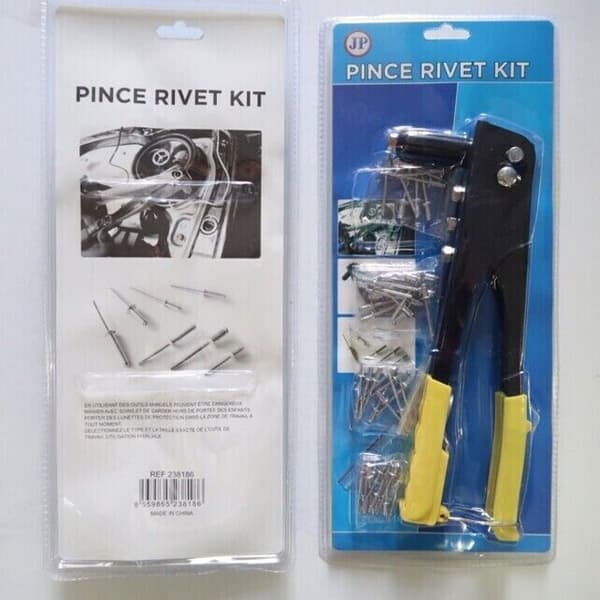 (Gul) Nittång + 40 nitar - NY - Nitkit - DIY YELLOW