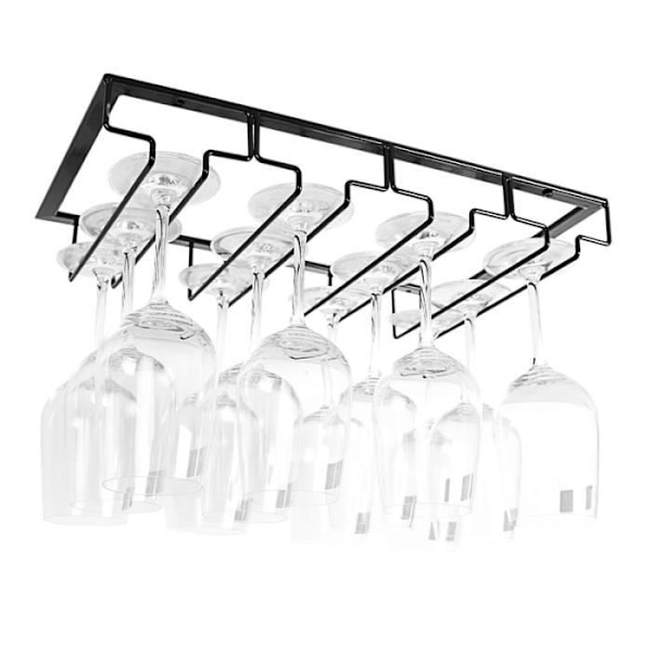 Glasstativ - Deco4home® - CSNJ002BK - Sort - Rustfrit stål - Elegant opbevaring