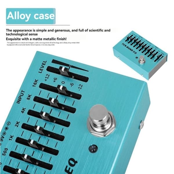 SA-01 10-Bånds Equalizer Controller Elektrisk Guitar Pedal EQ Effektpedaler True Bypass Guitar Bas Dele og Tilbehør