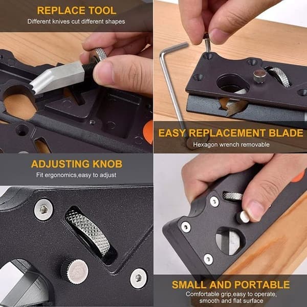 Fasplan, Hörnplan för träbearbetning, Handplan för träbearbetning, Träfasplan (planer7cutters)