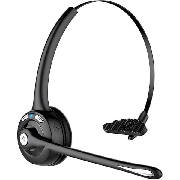 (Sort) M6 Professionelt Bluetooth Headset - Sort - Håndsfrit Sæt - Multi-Point Forbindelse - 13 timers taletid black