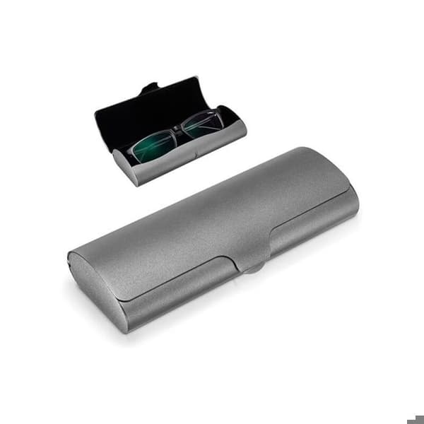 Brilleetui - Aluminium - Grå - Stift - Letvægt - Elegant design