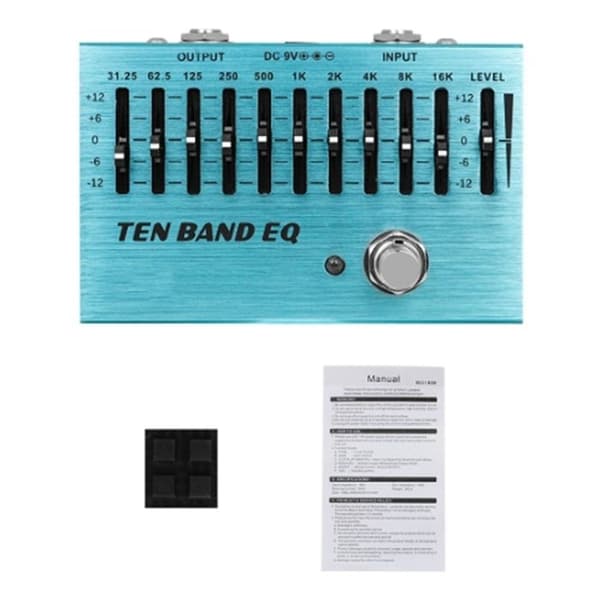 SA-01 10-Bånds Equalizer Controller Elektrisk Guitar Pedal EQ Effektpedaler True Bypass Guitar Bas Dele og Tilbehør