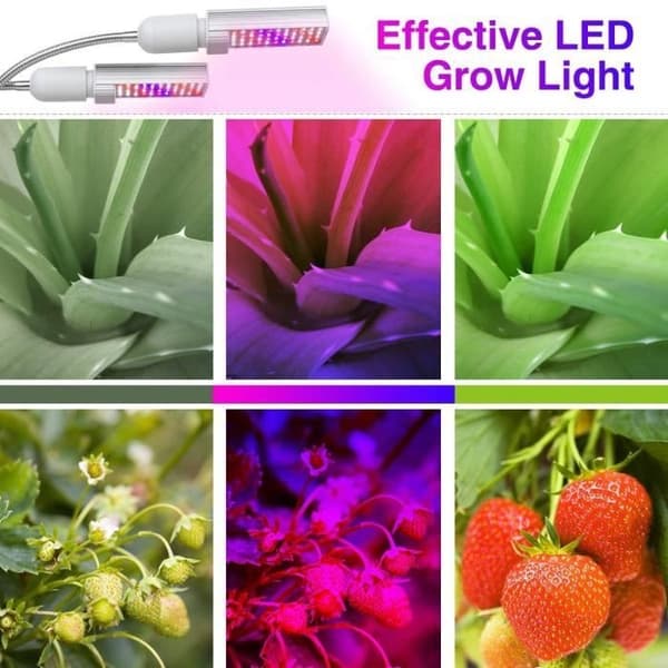 Wolka Dual Head LED Vækstlys til Indendørs Planter