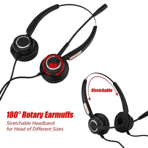 Zerone USB Call Center Headset - Lättviktigt headset med brusreducering