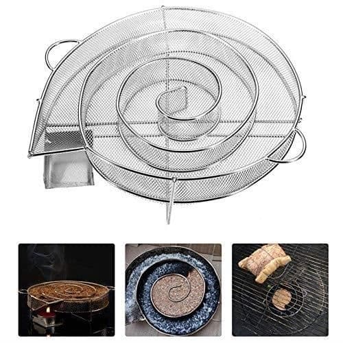 Rund Koldrøgsgenerator i Rustfrit Stål til BBQ Grill Røgeværktøj
