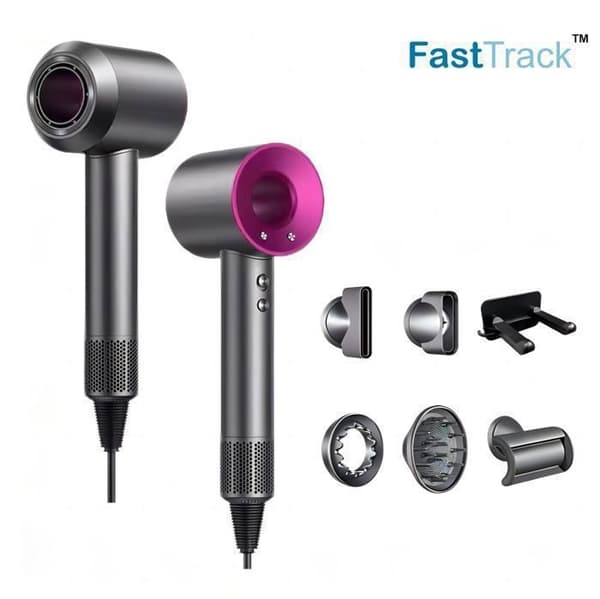 (xf01 - Med 1 diffusor och 4 munstycken) FastTrack Ionic Hårtork xf01 With 1 diffuser and 4 nozzles