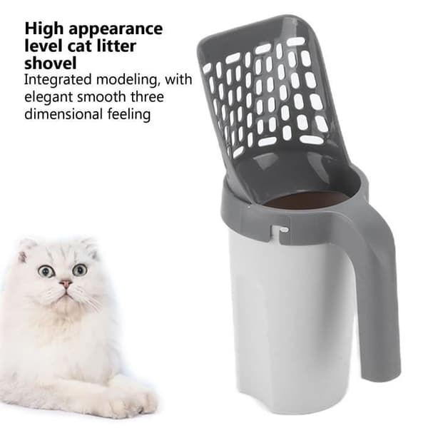Zerone Kattsandsspade Kit, Portabel Kattsandsspade med Låda