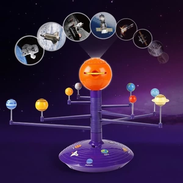 Sol System 8 Planeter Programmerbar Projektor DIY Model Sæt Stemmeprojektor STEAM Uddannelsesgave