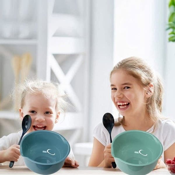 Set med 3 blandskålar - Ej specificerat - Plast - Halkfria - Stapelbara - Multifunktionella