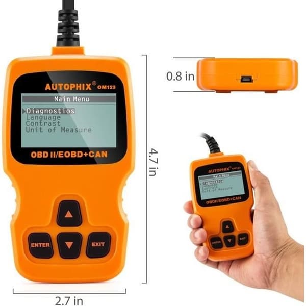 AUTOPHIX OM123 OBD2 Auto Diagnostisk Scanner OBDII Kode Læser til Bil Auto Scanner Bil Kode Læser Værktøjer