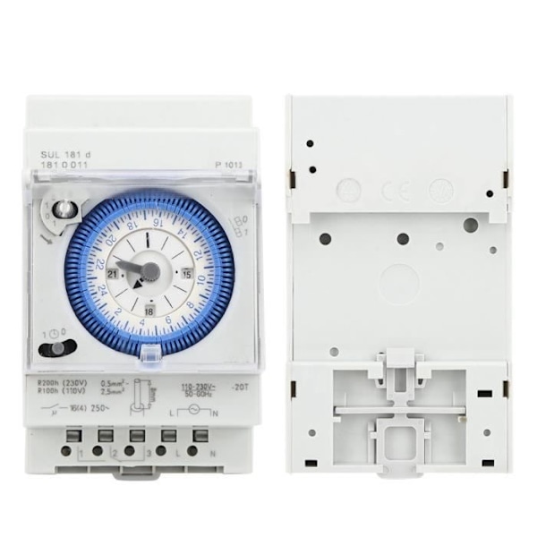 SUL181D Mekanisk Timer 15 Minutter 24 Timer Relæ Tidsafbryder 250VAC 16A