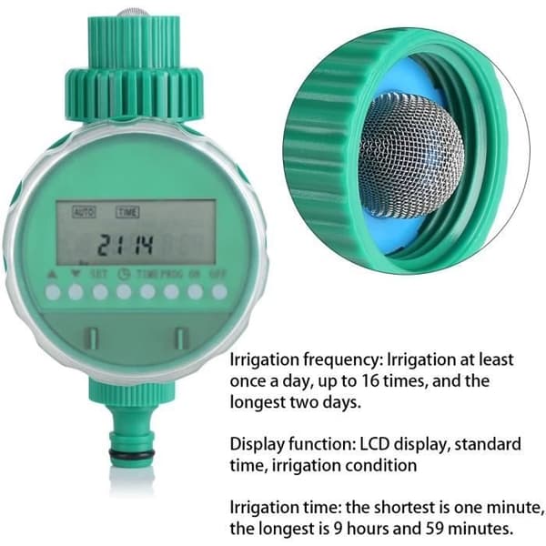 Smart Blomstervanning Kontroller Automatisk Elektrisk Timer for Hagevanning - Digital-MEY