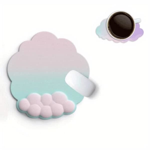 Musemåtte - ZGEER - Cloud - Skridsikker gummibase - Memoryskum - Let at taste