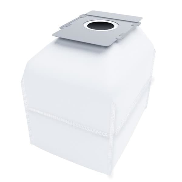 (Vit) Förpackning med 6 syntetiska dammpåsar för iRobot Roomba i7+ i7 s9+ E5 E6 E9 dammsugare - OEM - Vit White