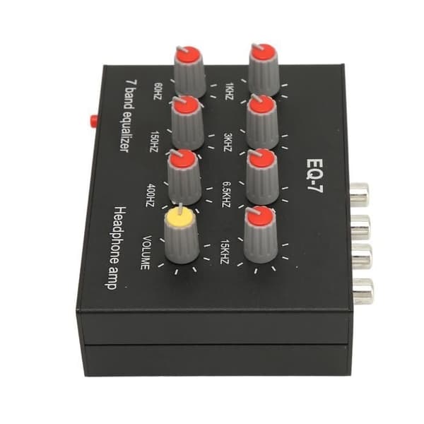 ETO - 7-bånds lyd equalizer Input Output Diskant Bas justering