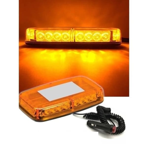 Roterende Blinkfyr - LED - Mini Taglygtebjælke - 24 LED'er - Strobe - DC12V