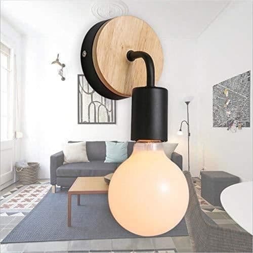 Loft Simplicity E27 LED Sort Væglampe - Sæt med 2