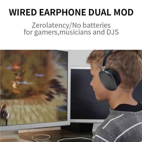 P9 Max Bluetooth Hörlurar Trådlöst Vattentätt Stereo Gaming Headset - Grön