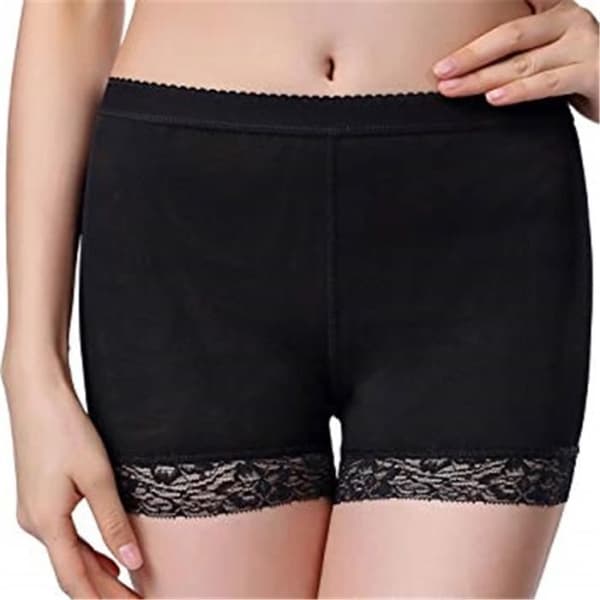 (m-Sort) Kvinders sorte blonde push-up trusser - Balde løft - Størrelser S til 3XL Black m