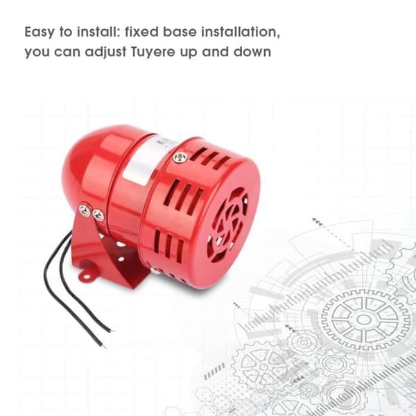 (Punainen) Hälytys - HURRISE - MS-190 - 120dB - 220V - Punainen ulkosireeni Red