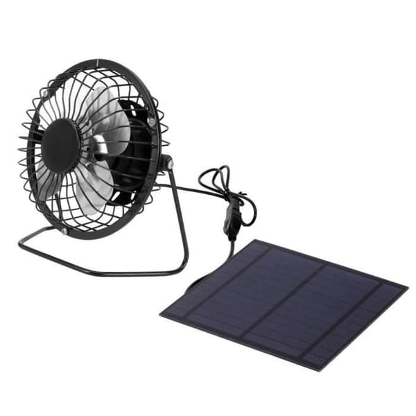 Ventilert solcellepanel strømforsyning, 5W fotovoltaisk solcellepanel ladersett, holdbart for