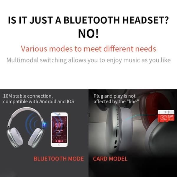 P9 Max Bluetooth -kuulokkeet langaton vedenpitävä stereopeliheadset - vihreä