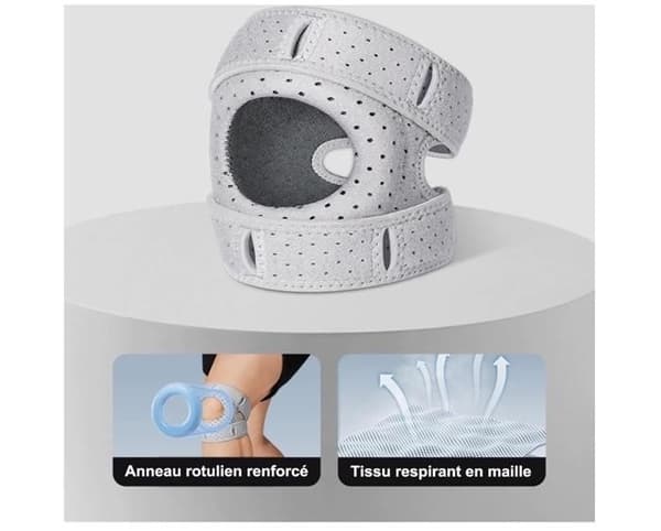 Knäskydd - Orthopatella - Justerbart - Lättviktskomfort - Förstärkt stöd - Unisex