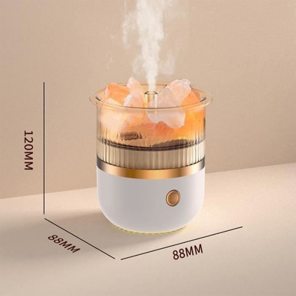 (Hvit) Aromadiffuser Eterisk Olje Diffuser Stein Aromaterapi Luftfukter (hvit) White