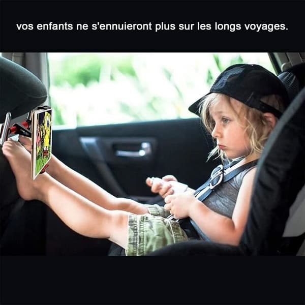 Tablet Holder til Bil - Universal Tablet Holder til iPad, Samsung Tab og andre enheder, Sort